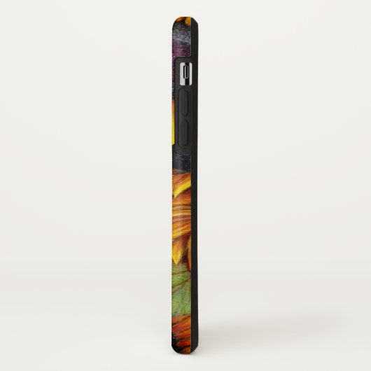 Rustikale Blütenblüten Gelbschildkröte Case-Mate iPhone Hülle (Hinten/Links)