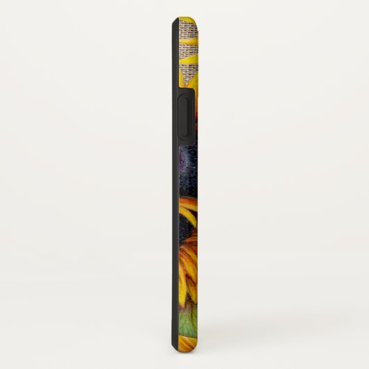 Rustikale Blütenblüten Gelbschildkröte Case-Mate iPhone Hülle (Hinten/Rechts)