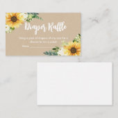 Rustikale Blütenblütendusche Windelwaschmaschine W Begleitkarte (Vorne/Hinten)