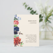 Rustikale Blütenblüteneinladungen (Stehend Vorderseite)