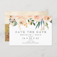 Rustikale Blütenblütenhochzeit speichert die Datum