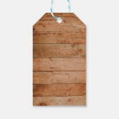 Rustikale Blütenblütenmarke Geschenkanhänger (Rückseite)