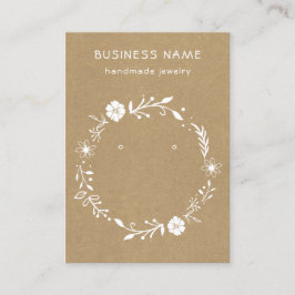 Rustikale Blütendampf-Ohrensichtkarte Visitenkarte