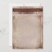 Rustikale Blütendusche Einladung (Rückseite)