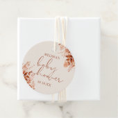 Rustikale Blütendusche Herbst Baby Geschenkanhänger (Beispiel)