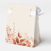 Rustikale Blütendusche Herbst Baby Geschenkschachtel (Rückseite)