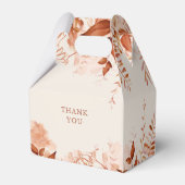 Rustikale Blütendusche Herbst Baby Geschenkschachtel (Rückseite)