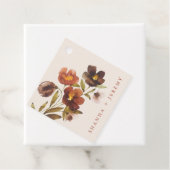 Rustikale Blütenelegante Braut + Bräutigam | Gift  Geschenkanhänger (Beispiel)