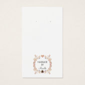 Rustikale Blütenerringerverschlusskarte (Vorderseite)