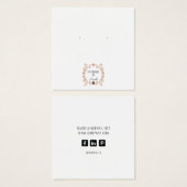 Rustikale Blütenerringerverschlusskarte (Vorne & Hinten)