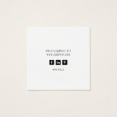 Rustikale Blütenerringerverschlusskarte (Rückseite)