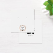 Rustikale Blütenerringerverschlusskarte (Schreibtisch)