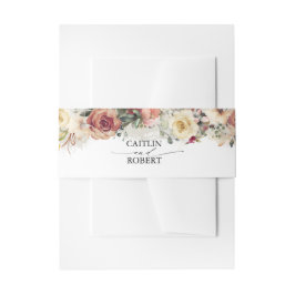 Rustikale Blütenfall-Blume und Hochzeit im Grünen Einladungsbanderole