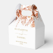 Rustikale Blütengoldherbst-Hochzeit im Herbst Geschenkschachtel (Vorderseite)