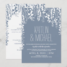 Rustikale Blütenhochzeit (Dusty Blue)
