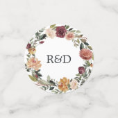 Rustikale Blütenhochzeit Personalisiert Konfetti (Klein Vorderseite)