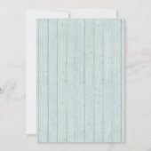 Rustikale Blütenkuh Schädel Brautdusche Einladung (Rückseite)