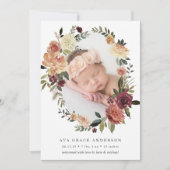 Rustikale Blütenkündigung Ankündigung (Vorderseite)