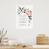Rustikale blutüberzogene Blume Hochzeit im Herbst Poster (Küche)