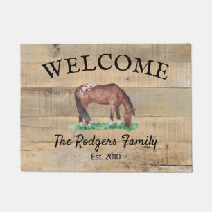Rustikale Boards Appaloosa Horse Door Mat Fußmatte