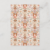 Rustikale Bögen und Blüten - Hochzeitsdetails Begleitkarte (Rückseite)