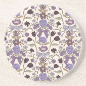 Rustikale Bögen und Blüten Lila Getränkeuntersetzer (Vorne)