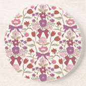 Rustikale Bögen und Blüten Magenta Getränkeuntersetzer (Vorne)