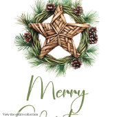 Rustikale Bohemian einfache Weihnachtsgeschenkkart Geschenkanhänger