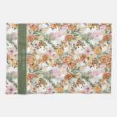 Rustikale bohemianische Weihnachtszeit Geschirrtuch (Horizontal)