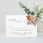 Rustikale Bohemisch Terracotta Herbst UAWG Einladung (Stehend Vorderseite)