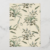 Rustikale Bohemische Aquarellbilder Folieneinladung (Rückseite)