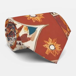 Rustikale Bohemische Arrow & Floral Neck Tie Krawatte