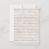 Rustikale Bohemische Arrow-Hochzeit speichert das  Save The Date (Rückseite)