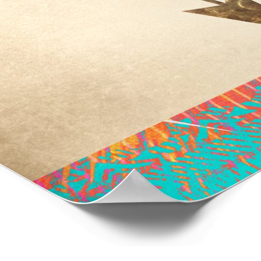 Rustikale Bohemische Arrow Poster (Ecke)