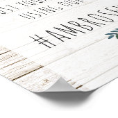 Rustikale Bohemische Arrow Wedding Hashtag Fotos u Poster (Ecke)