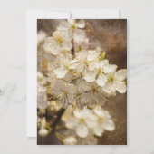 Rustikale Bohemische Blüten Bridal Mittagessen Einladung (Rückseite)