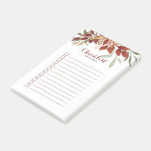 Rustikale Bohemische Fallkalligrafie Post-it Klebezettel (angewinkelt)