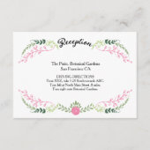 Rustikale Bohemische Frühjahrsfolienfeier Begleitkarte (Vorderseite)