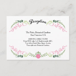 Rustikale Bohemische Frühjahrsfolienfeier Begleitkarte