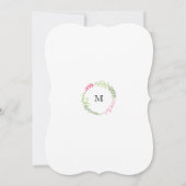 Rustikale Bohemische Frühjahrsfolienfeier Einladung (Rückseite)