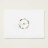 Rustikale Bohemische Herbstblumenzeremonie (Rückseite)