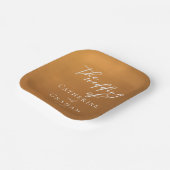 Rustikale Bohemische Hochzeit Pappteller (Gewinkelt)