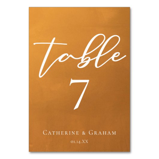 Rustikale Bohemische Hochzeit Tischnummer (Vorderseite)