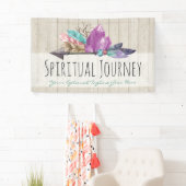 Rustikale Bohemische Kristalle u. Banner (Insitu)