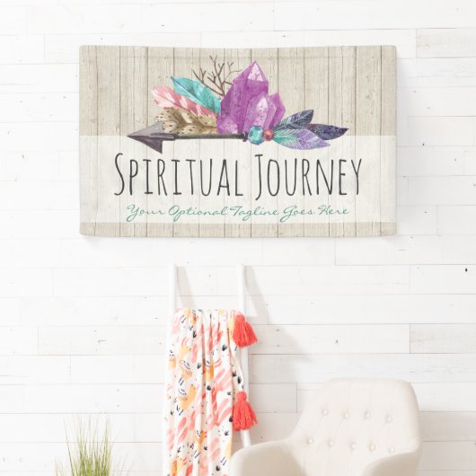 Rustikale Bohemische Kristalle u. Banner (Insitu)