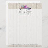 Rustikale Bohemische Kristalle u. Briefbogen (Vorne/Hinten)