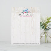 Rustikale Bohemische Kristallsteine und Arrow Wass Briefbogen (Stehend Vorderseite)