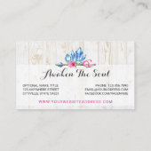 Rustikale Bohemische Kristallsteine und Arrow Wass Visitenkarte (Rückseite)