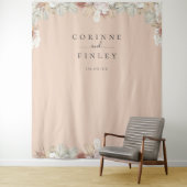 Rustikale Bohemische Oase Rahmen Foto Hintergrund Wandteppich (Beispiel)