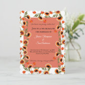 Rustikale Bohemische skandinavische Volkshochzeit Einladung (Stehend Vorderseite)